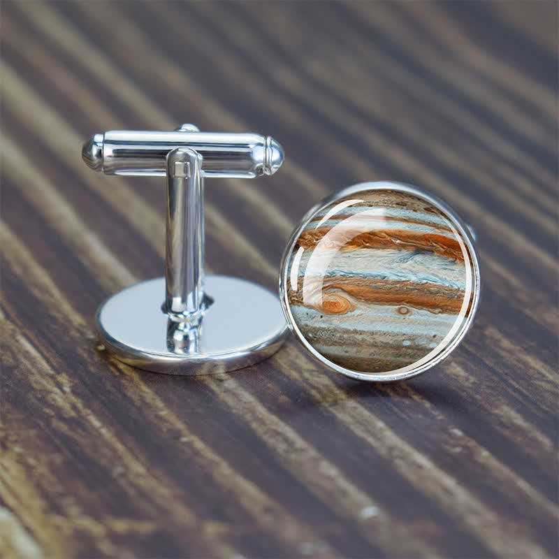 Men's Universe Solar System Planet Cufflinks - Jupiter - image 15
