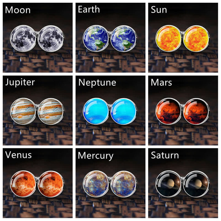 Men's Universe Solar System Planet Cufflinks