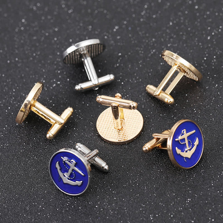 Men's Nautical Boat Anchor Cufflinks - image 3