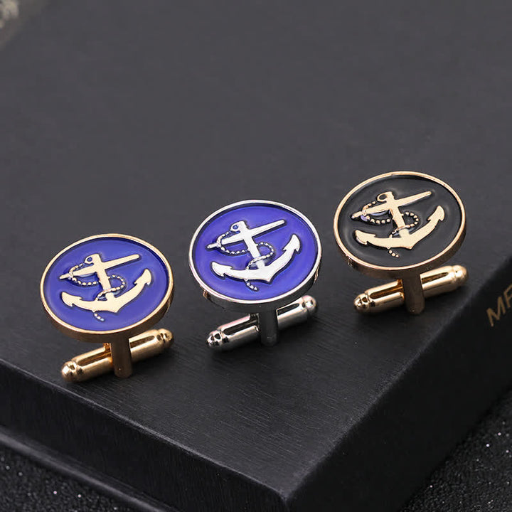 Men's Nautical Boat Anchor Cufflinks - image 4