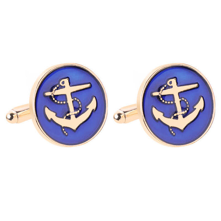 Men's Nautical Boat Anchor Cufflinks