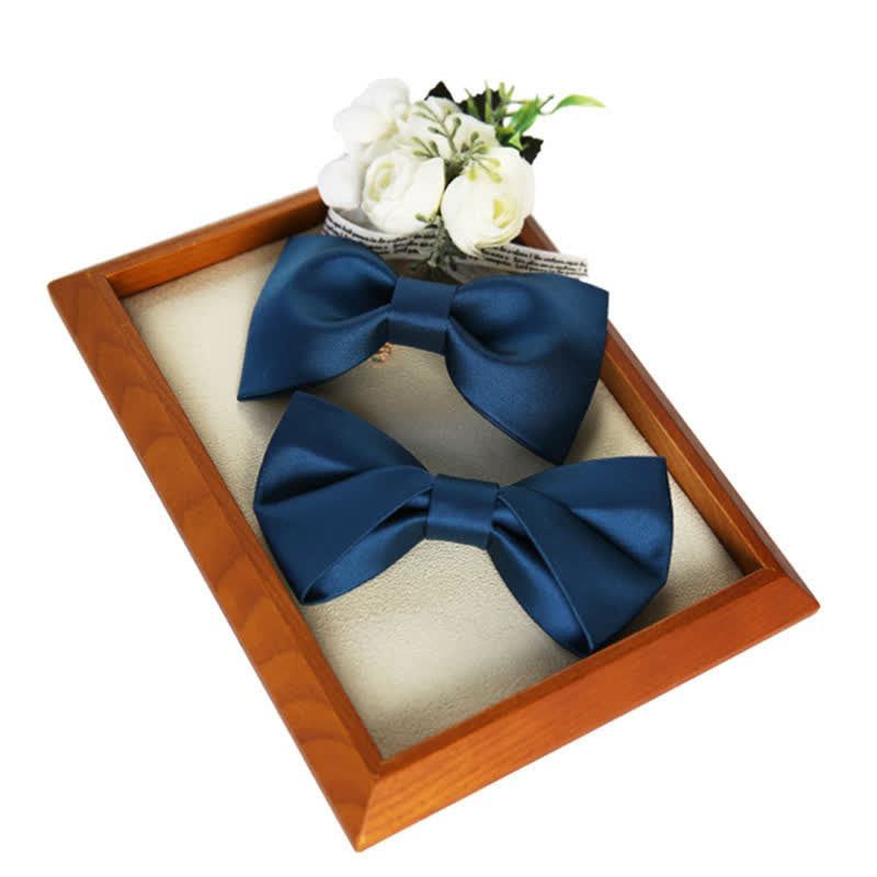 Men's Classic Simple Solid Color Wedding Bow Tie