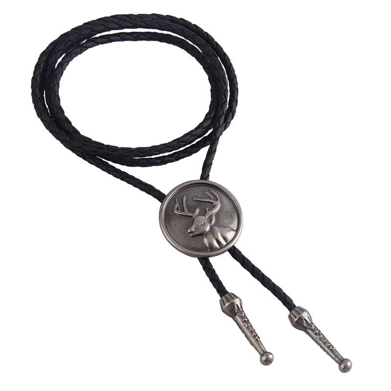 Western Deer Head Cowboy Rodeo Bolo Tie