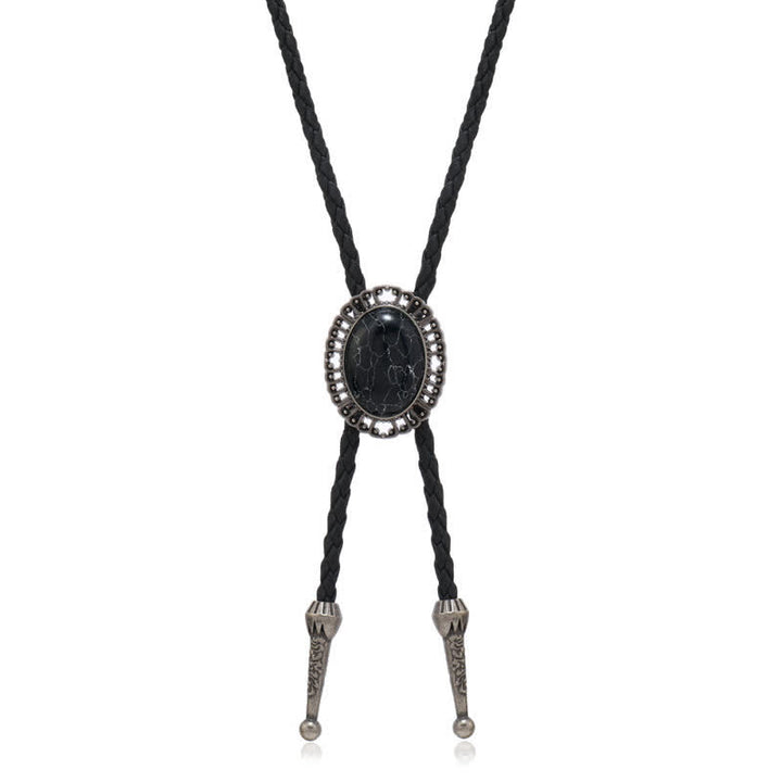 Stunning Western Replica Stone Bolo Tie - image 8