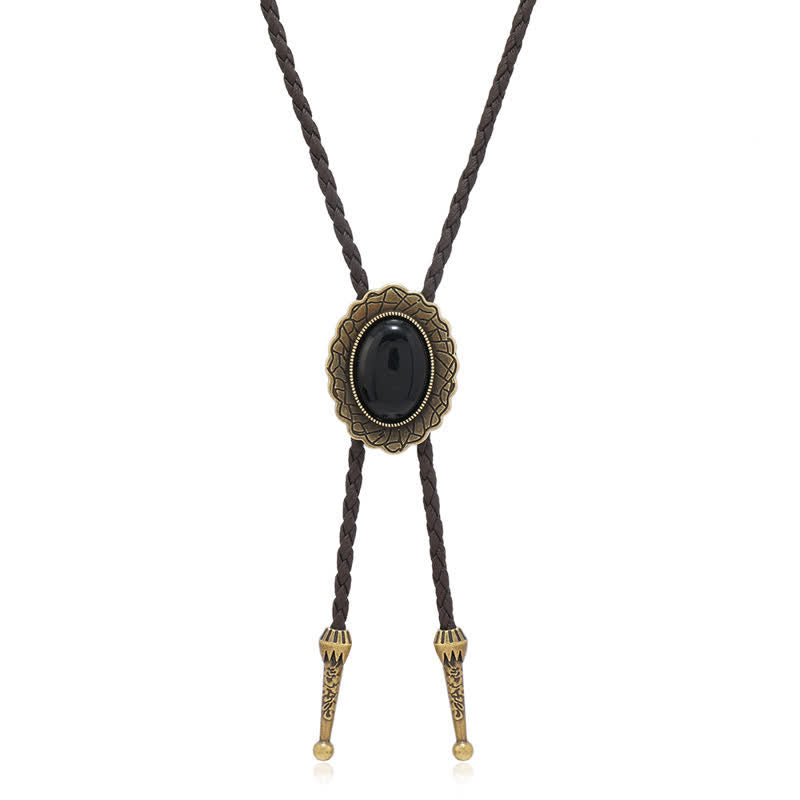 Stunning Western Replica Stone Bolo Tie - image 5