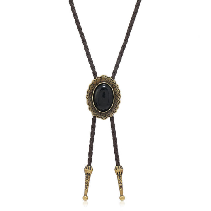 Stunning Western Replica Stone Bolo Tie - image 5
