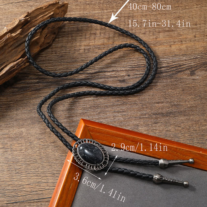 Stunning Western Replica Stone Bolo Tie - image 6