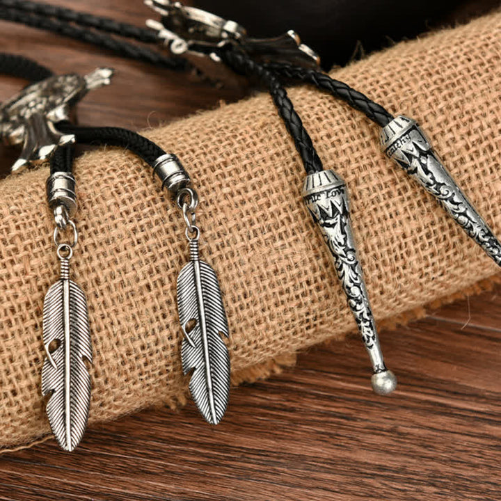 Modern Cross Pendant Necklace Shirt Bolo Tie