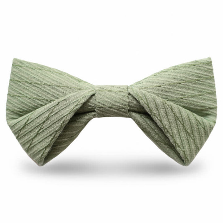 Men's Green Series Twill Wedding Bow Tie