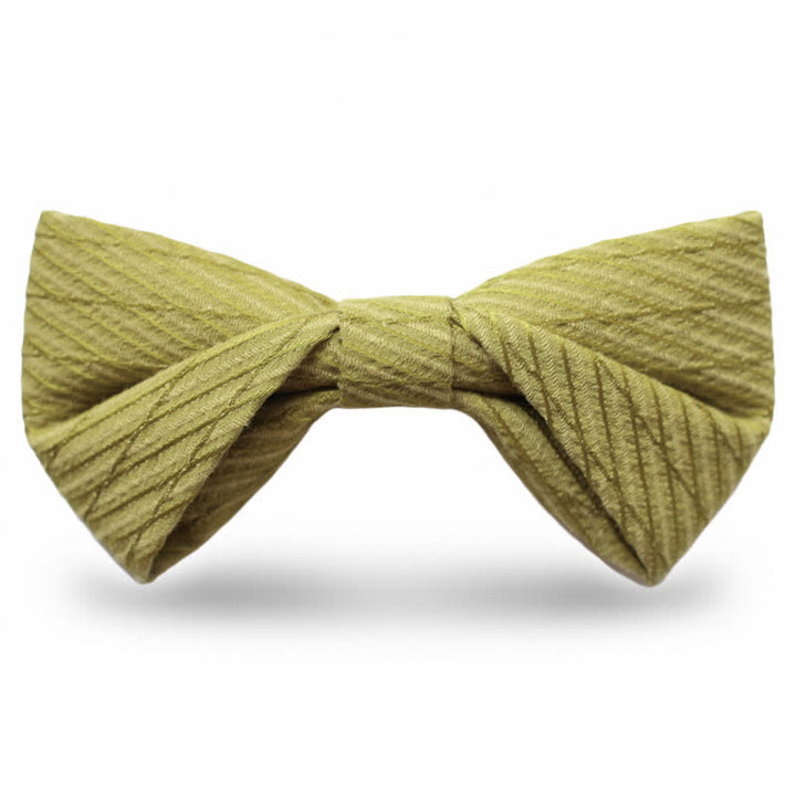 Men's Green Series Twill Wedding Bow Tie