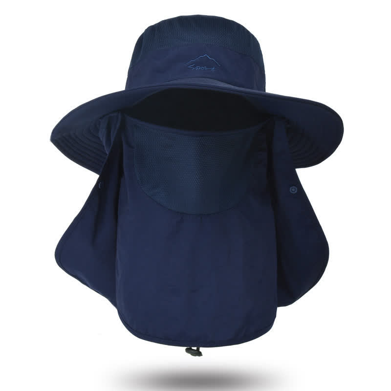 Men's Detachable Face Mask Hiking Bucket Hat