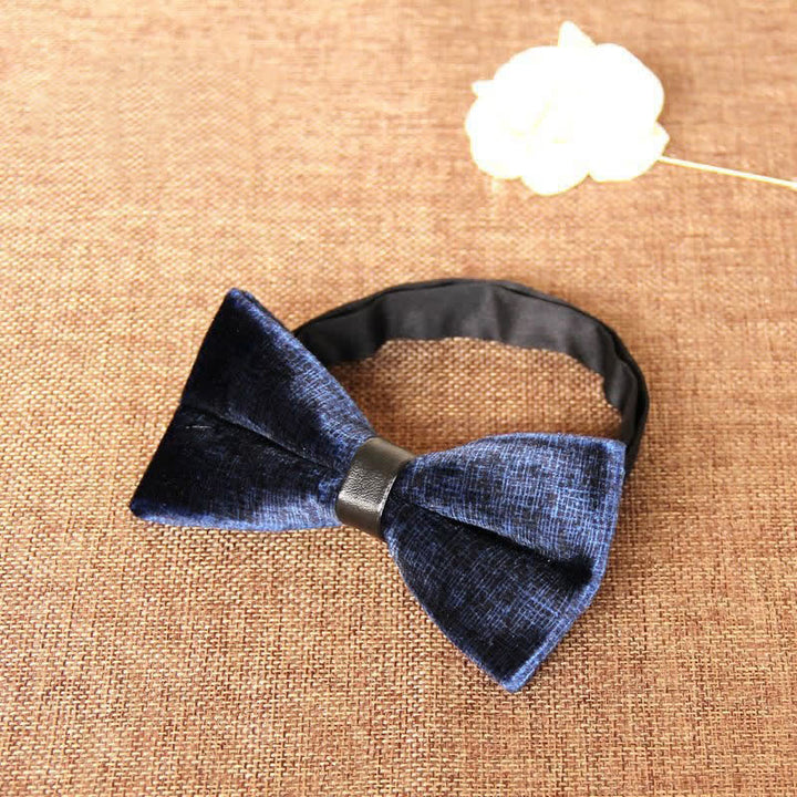 Men's Chic Luxury Velvet Banquet Suit Bow Tie