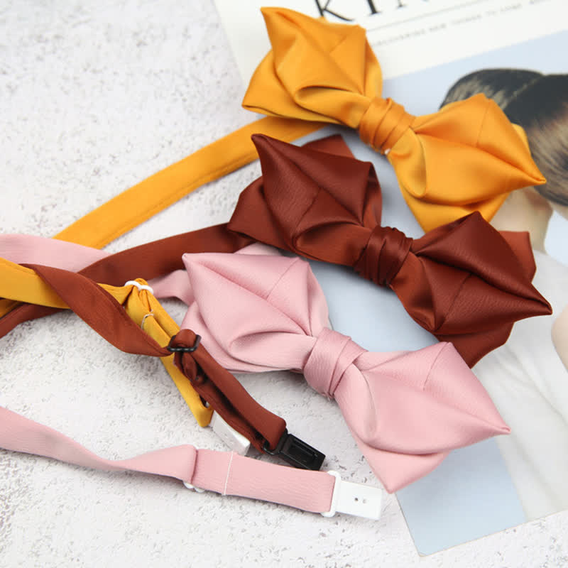 Men's Leisure Style Unique Pointed Shape Bow Tie