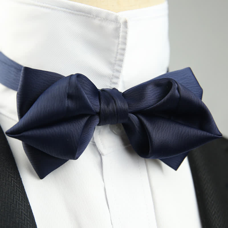 Men's Leisure Style Unique Pointed Shape Bow Tie