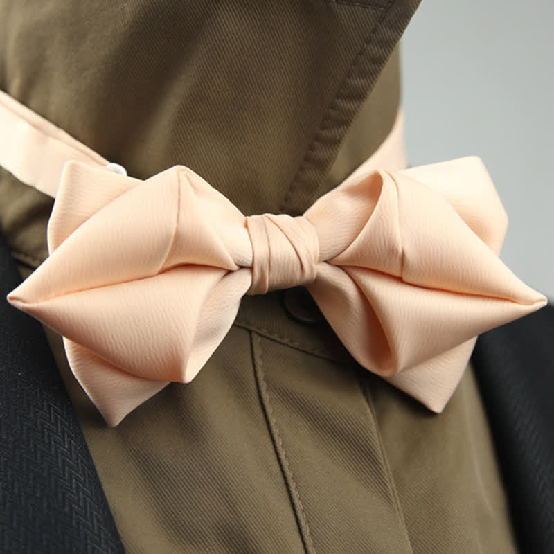 Men's Leisure Style Unique Pointed Shape Bow Tie