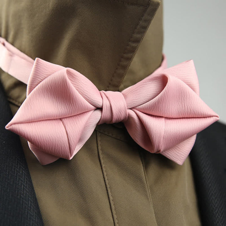 Men's Leisure Style Unique Pointed Shape Bow Tie