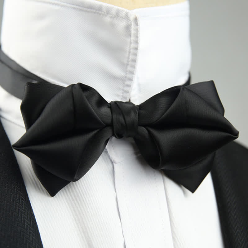 Men's Leisure Style Unique Pointed Shape Bow Tie