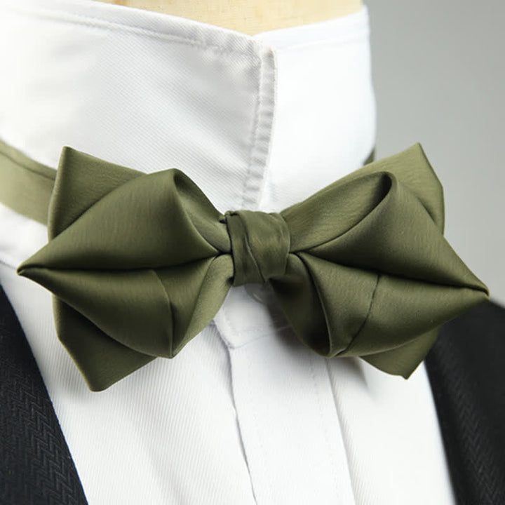 Men's Leisure Style Unique Pointed Shape Bow Tie