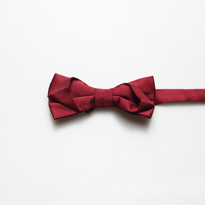 Men's Fashion Simple Solid Color Bow Tie