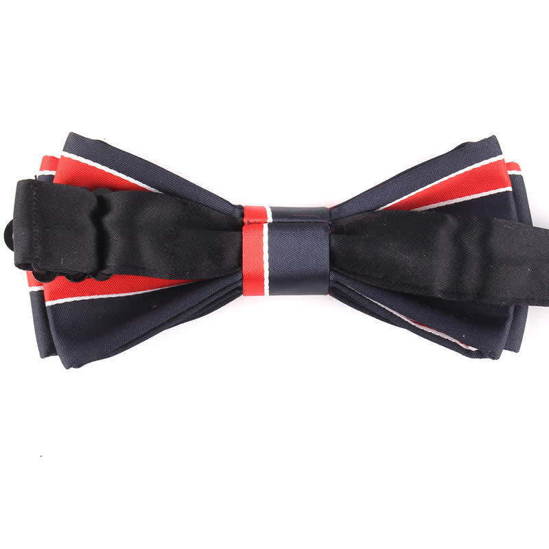 Men's Novel Stylish Colorful Striped Bow Tie