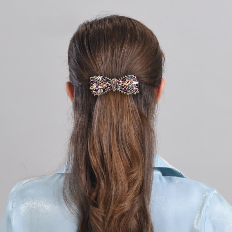 Women's Shiny Twist Bow Knot Shape Hair Clip