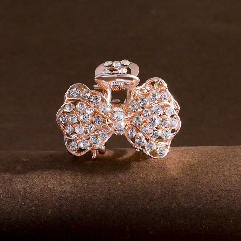 Women's Bling Bow-Knot Hair Claw Hair Clip - White - image 0