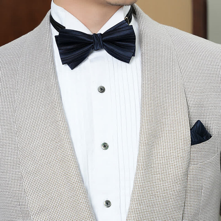 Men's Solid Color Twilled Formal Wedding Bow Tie