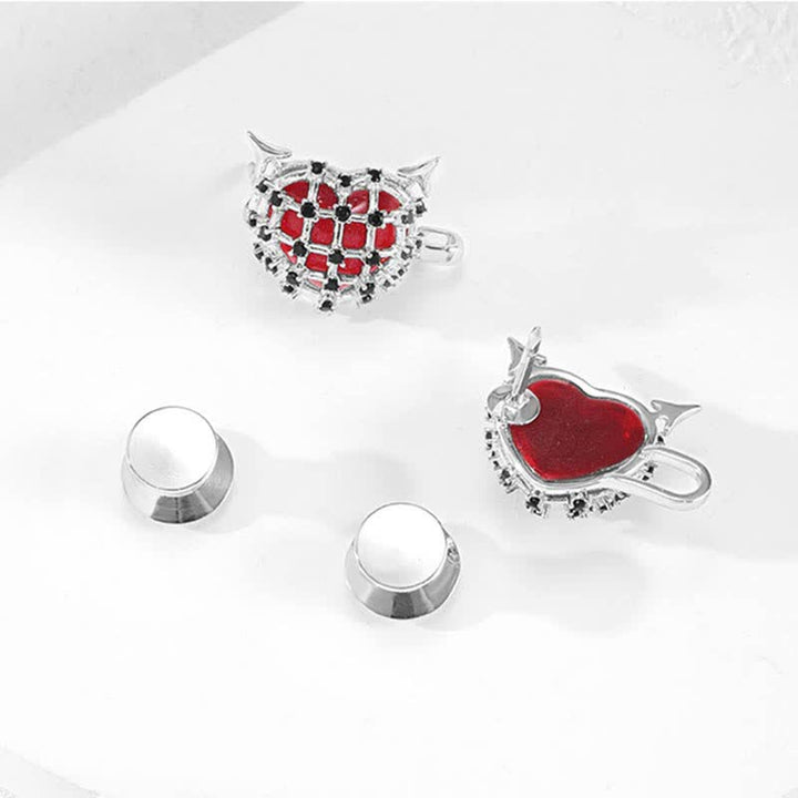 Women's Little Red Devils Button Jeans Belt Clip - image 8