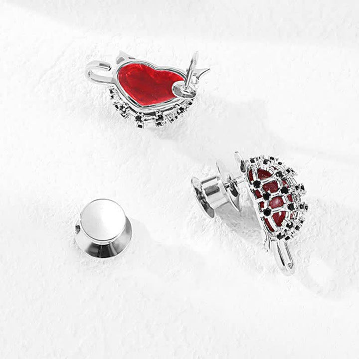 Women's Little Red Devils Button Jeans Belt Clip - image 9