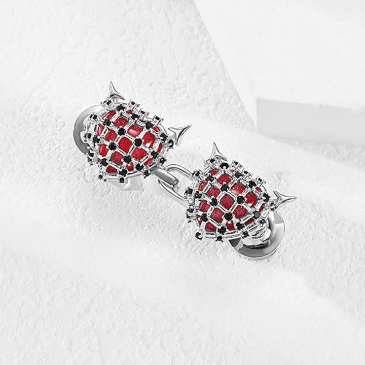 Women's Little Red Devils Button Jeans Belt Clip - image 6