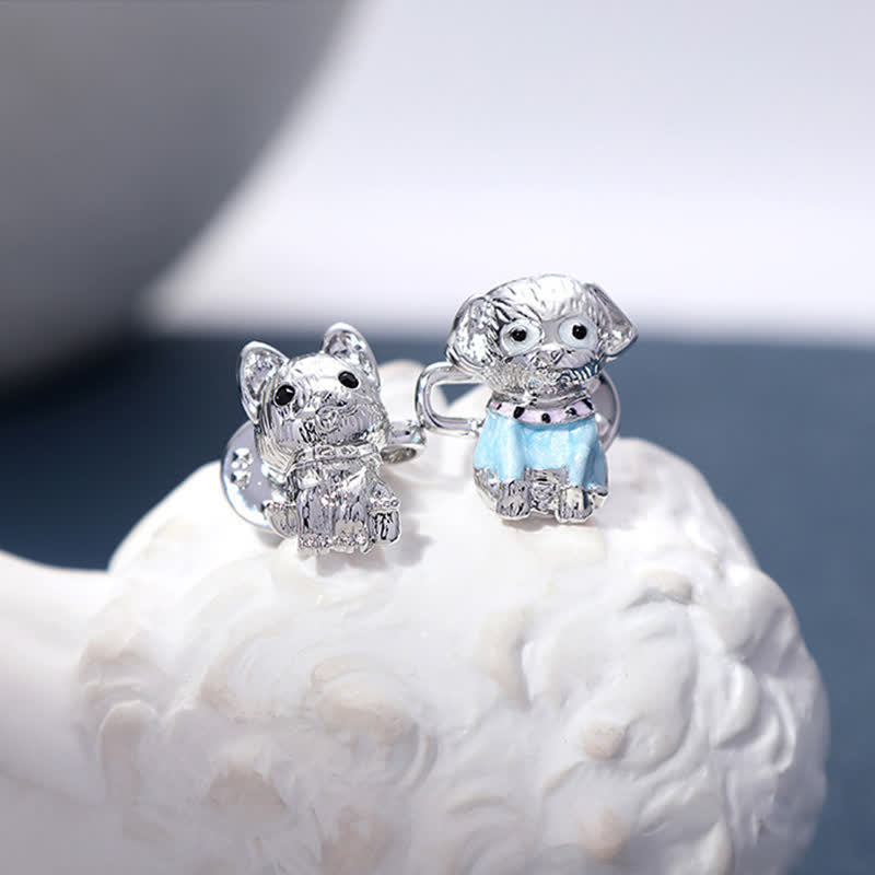 Women's Cute Enamel Puppy Pants Belt Clip - image 5