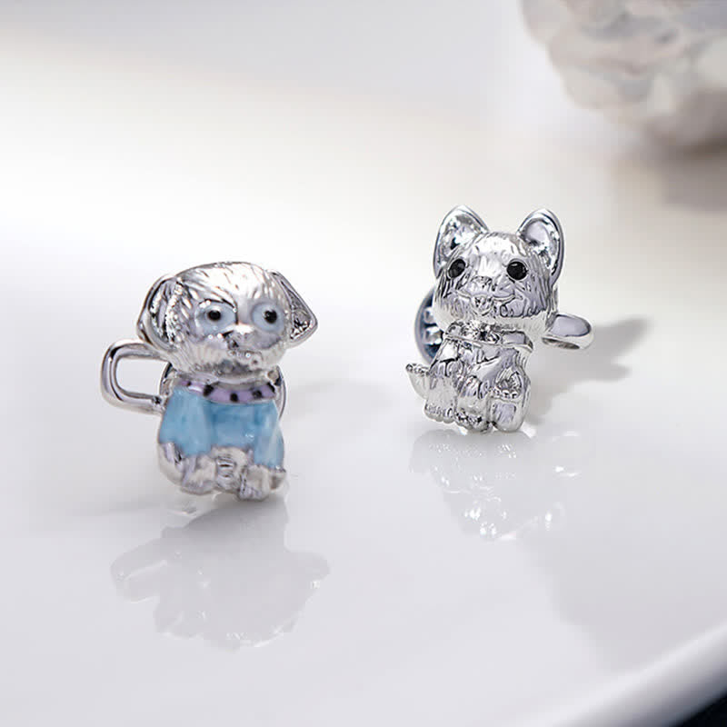 Women's Cute Enamel Puppy Pants Belt Clip - image 6