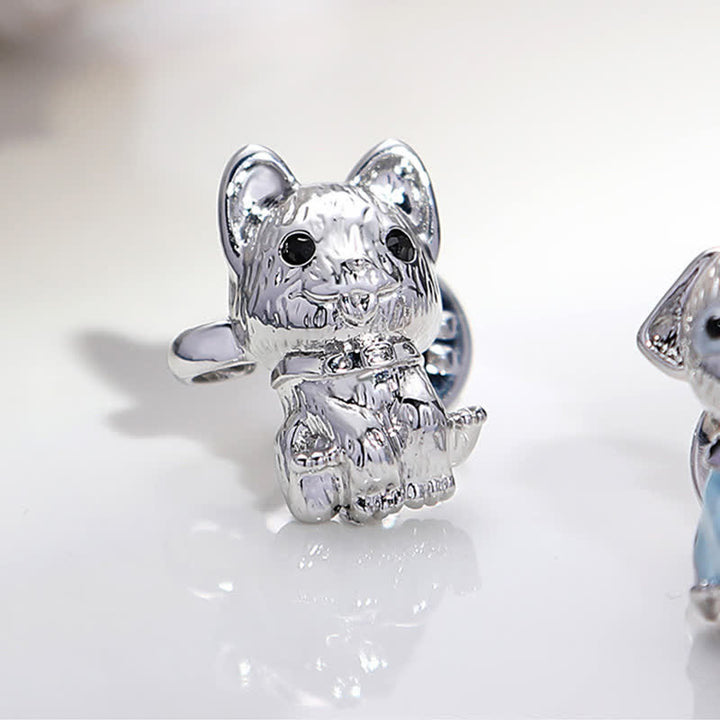 Women's Cute Enamel Puppy Pants Belt Clip - image 7