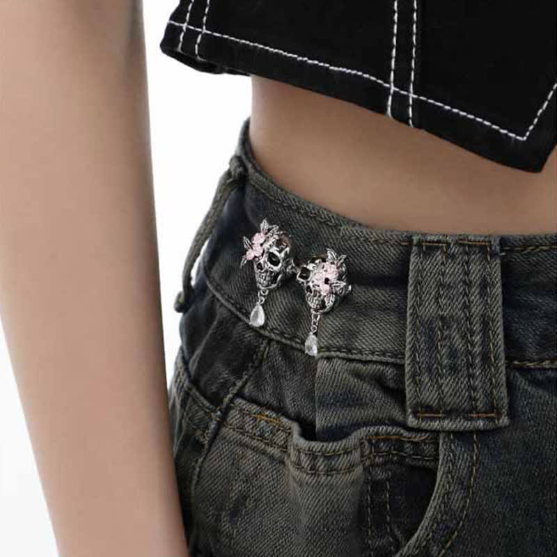 Women's Charming Skull Head Jeans Belt Clip