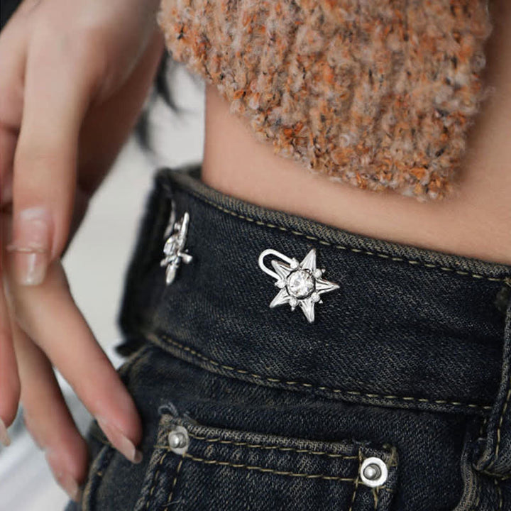Women's Skarkling Five-Pointed Star Belt Clip - image 2