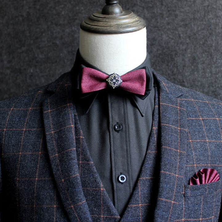 Formal Double Layers Banquet Accessories Bow Tie