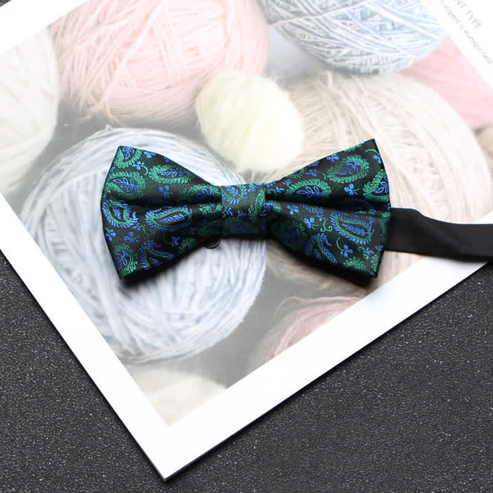 Men's Intricate Paisley Jacquard Classic Bow Tie