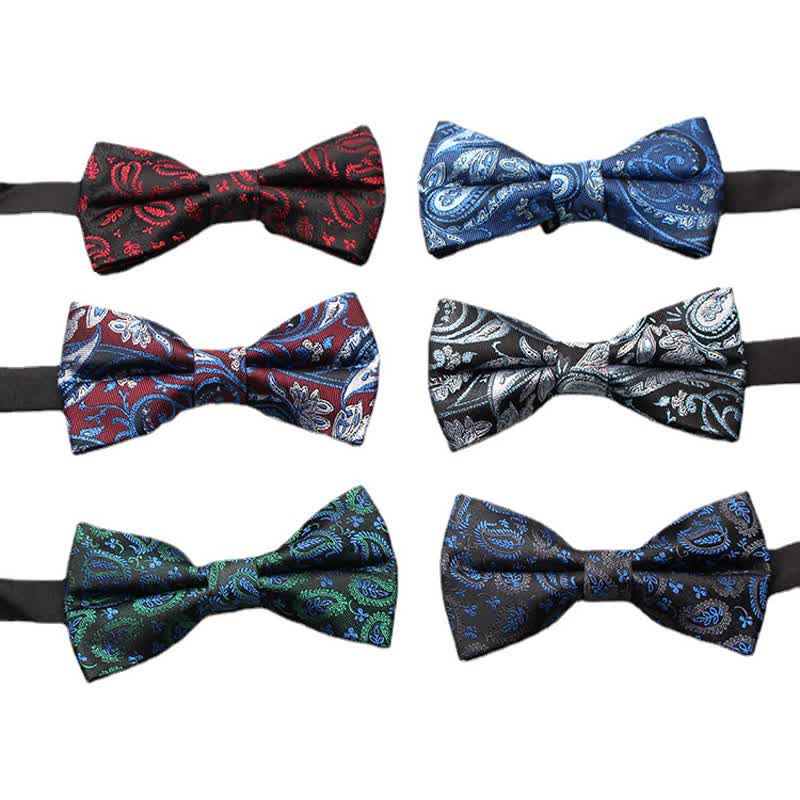 Men's Intricate Paisley Jacquard Classic Bow Tie