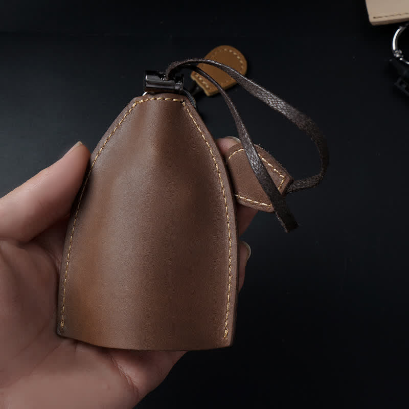 Genuine Leather Storage Bag Pull-out Key Case - image 3