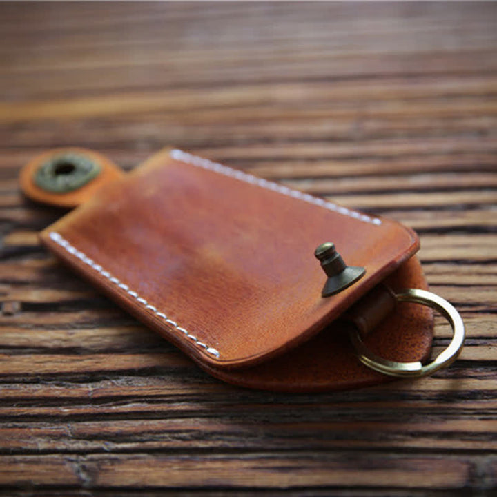 Retro Safe Storage Buckle Functional Pull-out Key Case - image 5