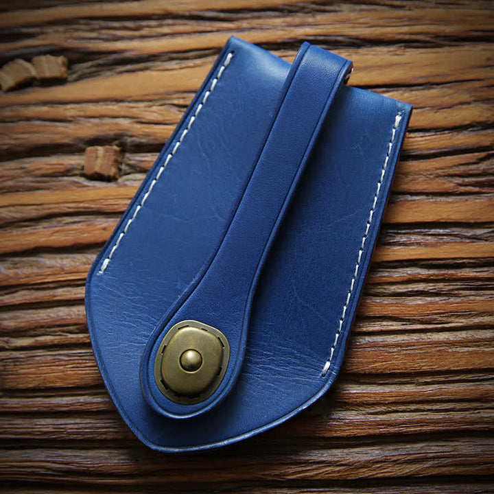 Retro Safe Storage Buckle Functional Pull-out Key Case - Blue - image 12