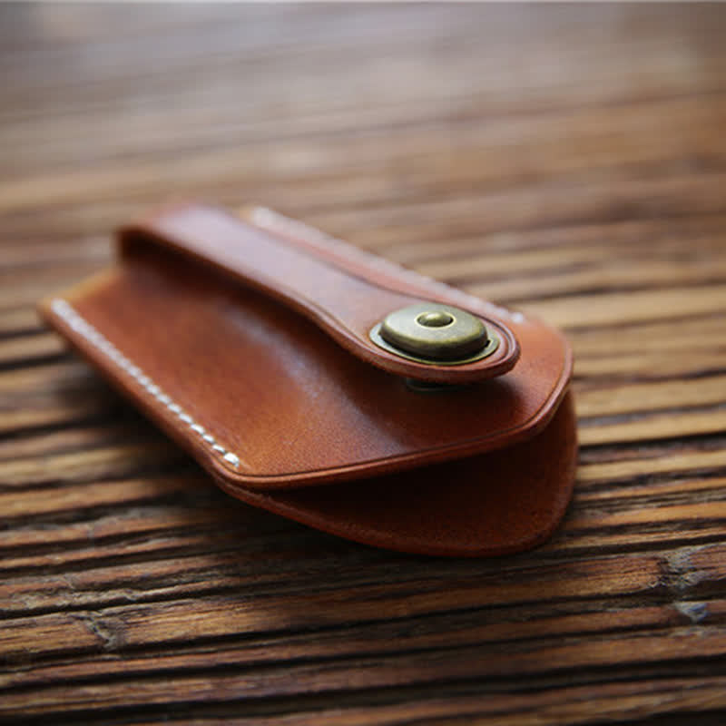 Retro Safe Storage Buckle Functional Pull-out Key Case - image 3