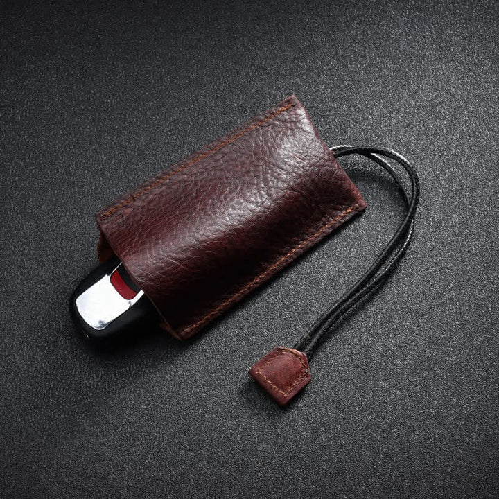 Mini Creative Portable Pull-out Leather Key Case - image 1