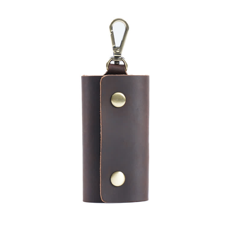 Versatile Belt Key Holder Leather Car Key Case - Coffee - image 11