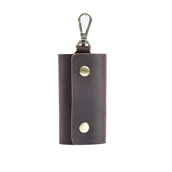 Versatile Belt Key Holder Leather Car Key Case - Coffee - image 11