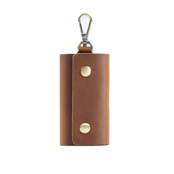 Versatile Belt Key Holder Leather Car Key Case - Brown - image 2