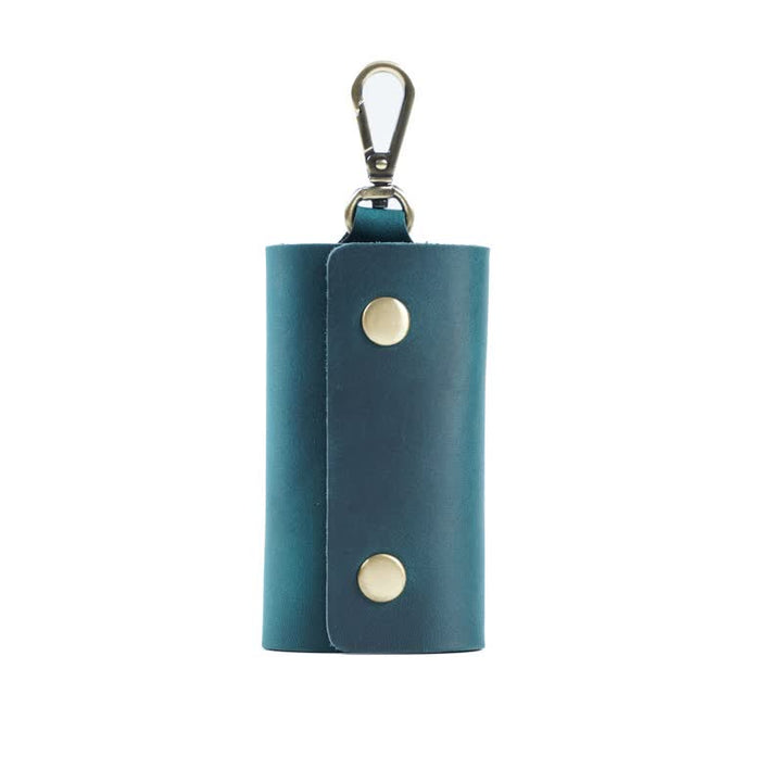 Versatile Belt Key Holder Leather Car Key Case - Blue - image 14