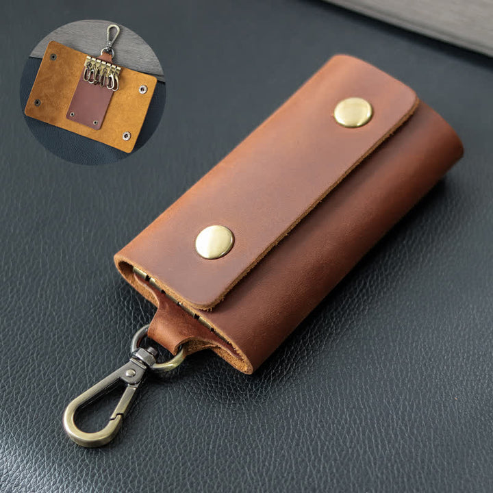 Versatile Belt Key Holder Leather Car Key Case - image 4