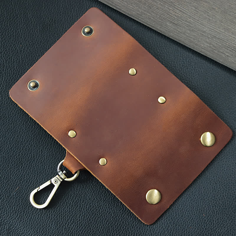 Versatile Belt Key Holder Leather Car Key Case - image 6