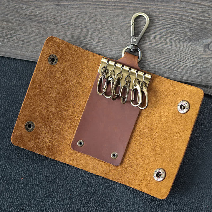 Versatile Belt Key Holder Leather Car Key Case - image 1